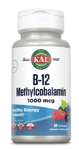 Image of Vitamin B12 Methylcobalamin 1000 mcg Lozenge Berry