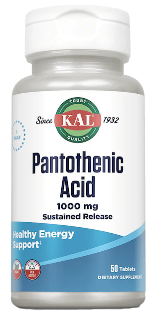 Image of Pantothenic Acid 1000 mg Sustained Release