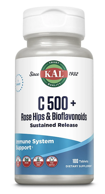 Image of Vitamin C 500+ with Rose Hips & Bioflavonoids Sustained Release