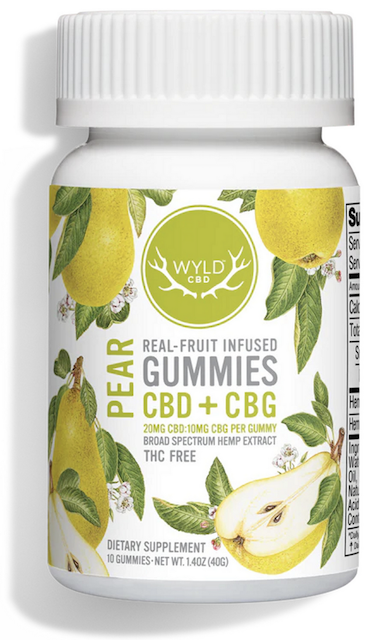 Image of CBD + CBG Gummies 250 mg Pear