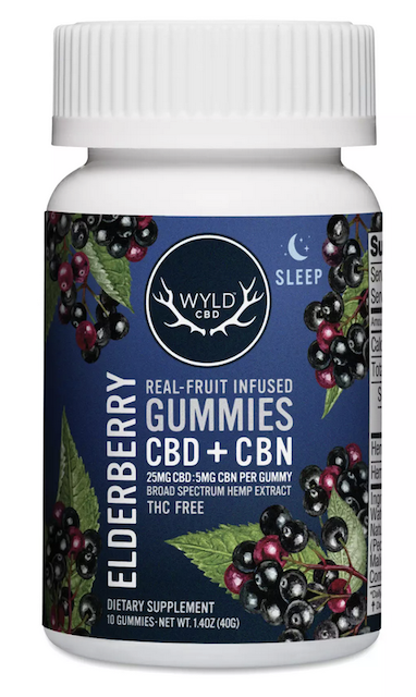 Image of CBD + CBN Gummies 250 mg Elderberry