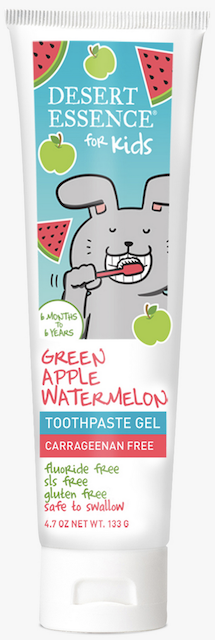 Image of Kid's Toothpaste Gel (Fluoride Free) Green Apple Watermelon