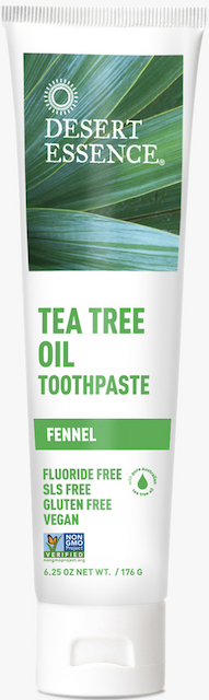 Image of Toothpaste Tea Tree Oil (Fluoride Free) Fennel