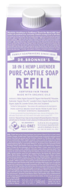 Image of Pure Castile Soap Liquid Organic Lavender Carton