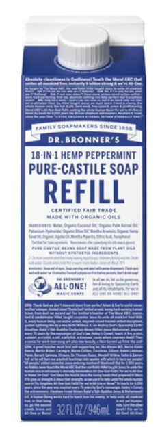 Image of Pure Castile Soap Liquid Organic Peppermint Carton