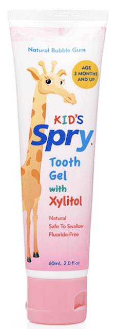 Image of Kids Tooth Gel Xylitol Fluoride Free Bubble Gum