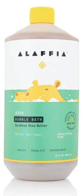 Image of Kids Bubble Bath Shea Butter Eucalyptus Mint