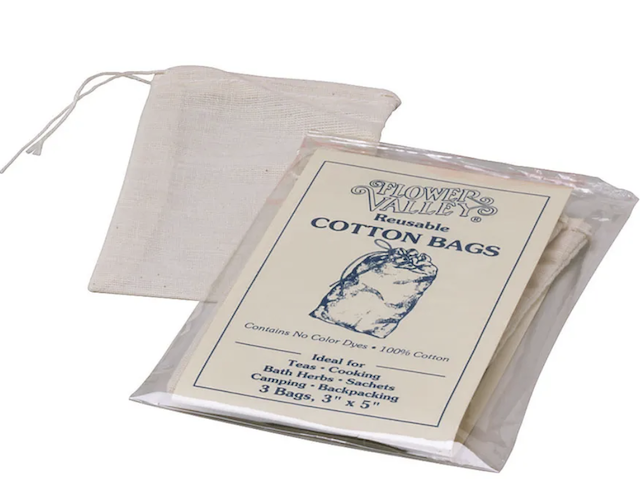Image of Reusable Cotton Tea Bags