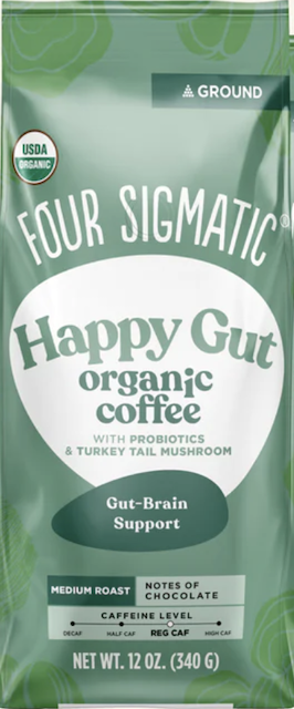 Image of HAPPY GUT Ground Coffee (Probiotics & Turkey Tail)