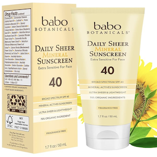 Image of Mineral Sunscreen Lotion Daily Sheer SPF 40