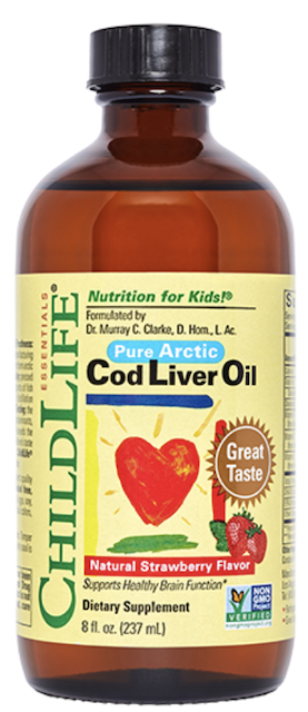 Image of Cod Liver Oil Liquid Strawberry