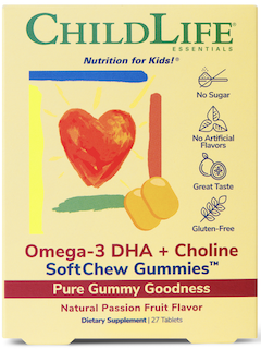 Image of Omega-3 DHA + Choline SoftChew Gummies Passion Fruit