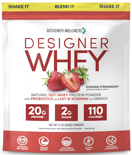 Image of Designer Whey Protein Powder Strawberry