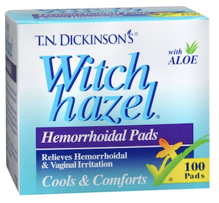 Image of T.N. Dickinson's Witch Hazel Hemorrhoidal Pads with Aloe