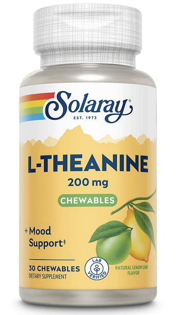 Image of L-Theanine 200 mg Chewable Lemon Lime