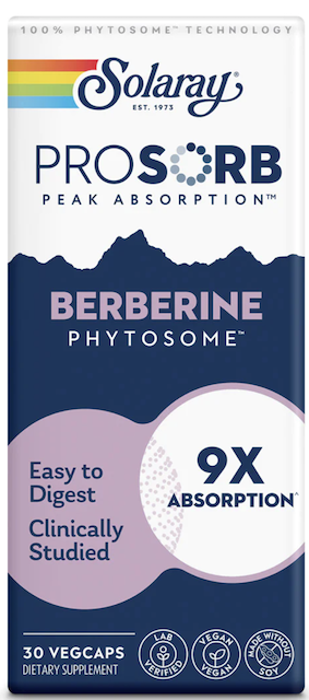 Image of Prosorb Berberine Phytosome 9x 550 mg