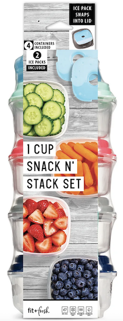 Image of 1 Cup Snack n Stack Containers