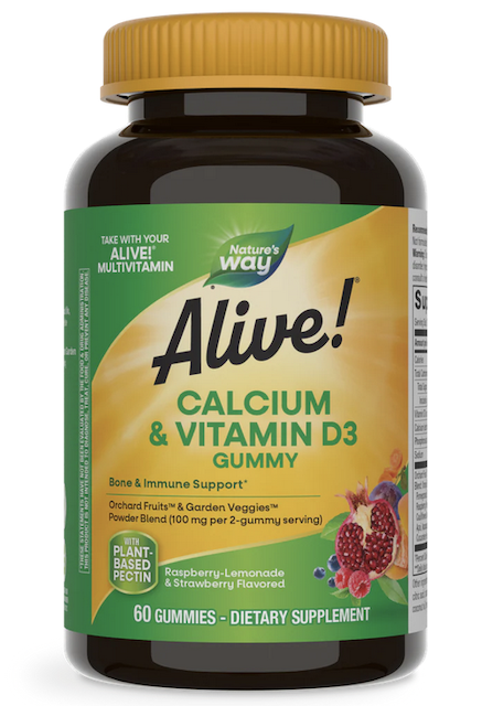 Image of Alive! Calcium + Vitamin D3 260 mg/25 mcg Gummies