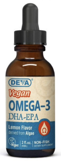 Image of Vegan Omega-3 DHA-EPA Liquid Lemon