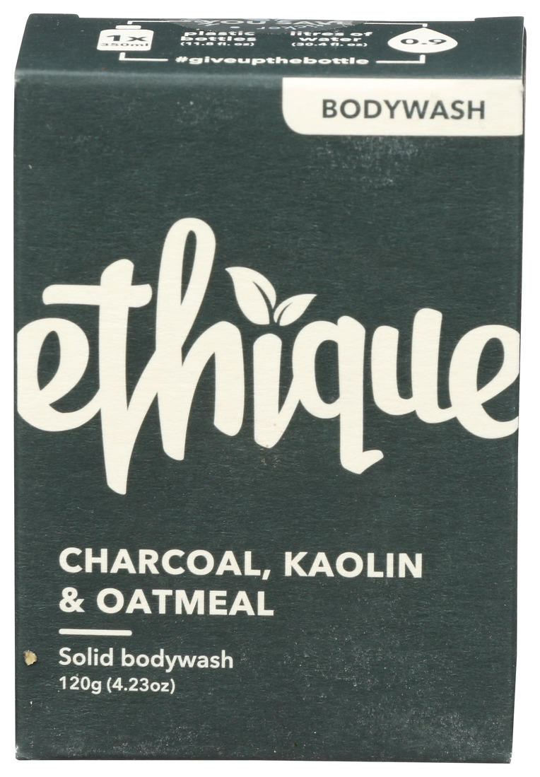 Image of Charcoal Kaolin And Oatmeal Bodywash Bar, 120 grams