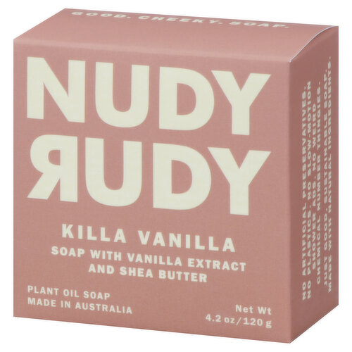 Image of Nudy Rudy, Killa Plant Oil Soap Vanilla , Case Of 5, 4.2 Oz