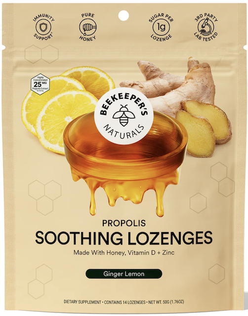 Image of Soothing Lozenges Propolis Ginger Lemon