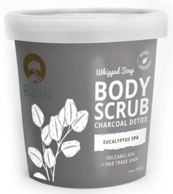 Image of Whipped Soap Body Scrub Charcoal Detox (Eucalyptus Spa)