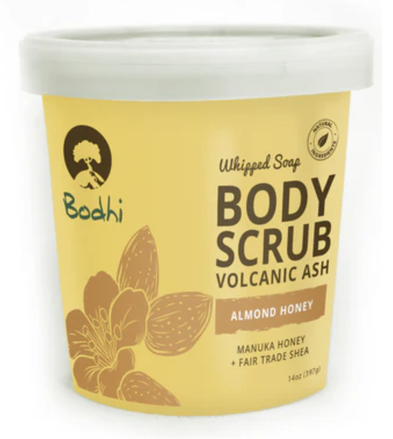 Image of Whipped Soap Body Scrub Volcanic Ash (Almond Honey)