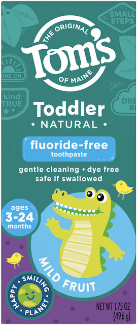 Image of Children's Toothpaste Toddler Training  (Fluoride-Free) Mild Fruit