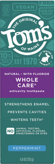 Image of Toothpaste Whole Care Anticavity (Fluoride) Peppermint