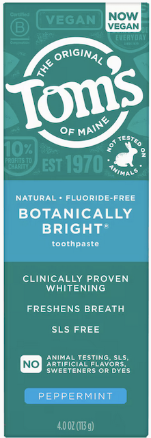 Image of Toothpaste Botanically Bright (Fluoride-Free) Peppermint