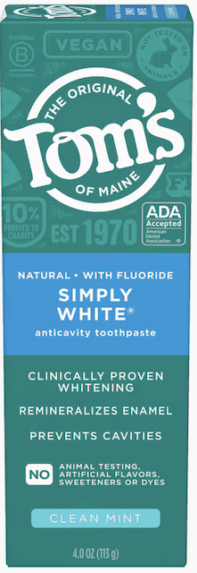 Image of Toothpaste Simply White (Fluoride) Clean Mint