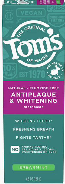 Image of Toothpaste Antiplaque & Whitening (Fluoride-Free) Spearmint