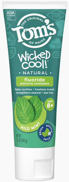 Image of Children's Toothpaste 8+ (Fluoride - Anticavity) Wicked Cool!  Mild Mint