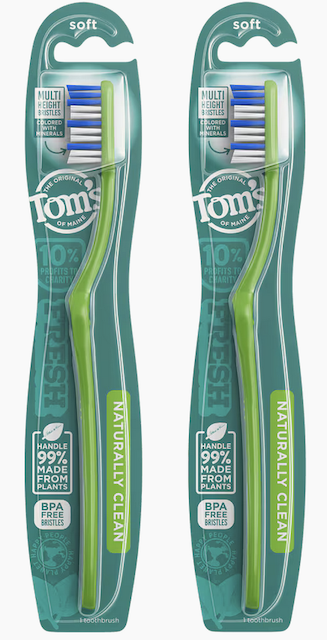 Image of Toothbrush Naturally Clean Soft Twin Pack