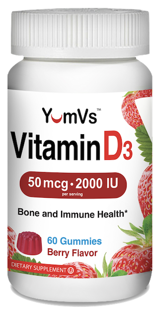 Image of Vitamin D 50 mcg (2000 IU)(25mcg/1000 IU each) Gummies Berry