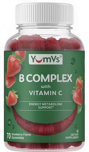 Image of B Complex with Vitamin C Gummies Strawberry