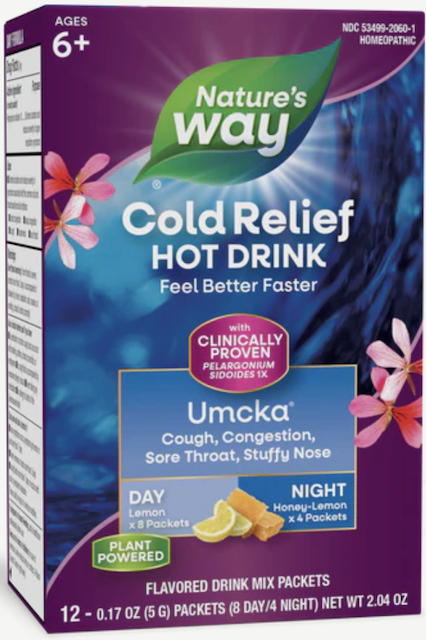 Image of Umcka Cold Relief Day+Night Soothing Hot Drink Honey Lemon