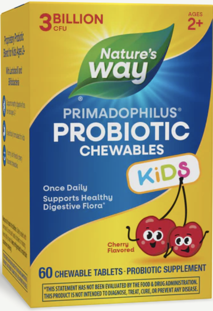 Image of Probiotic Primadophilus KIDS 3 Billion Chewable Cherry