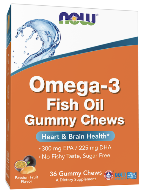 Image of Omega-3 Fish Oil Gummy Chews Passion Fruit