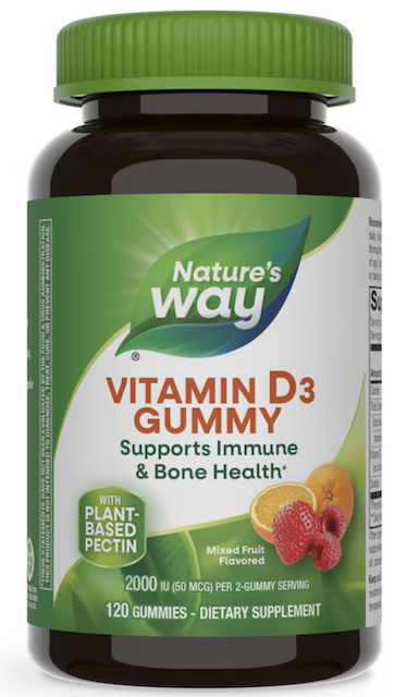 Image of Vitamin D3 Gummy 25 mcg (1000 IU) Mixed Fruit