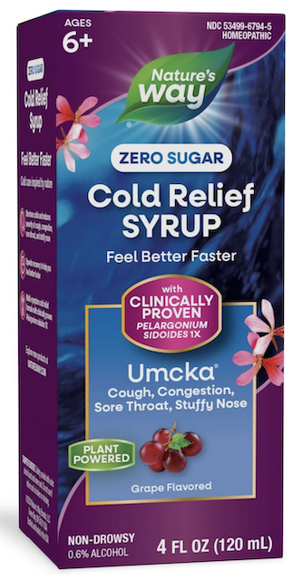 Image of Umcka Cold Care Syrup Zero Sugar Grape