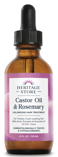 Image of Castor Oil & Rosemary Liquid (Volumizing Hair Treatment)