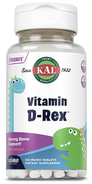 Image of Dinosaurs Vitamin D-Rex D3 15 mcg ActivMelt Watermelon