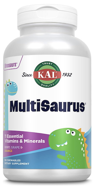 Image of Dinosaurs MultiSaurus Vitamins & Minerals Chewable Berry Grape & Orange