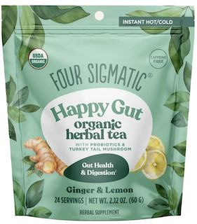 Image of HAPPY GUT Herbal Tea with Probiotics & Turkey Tail Organic