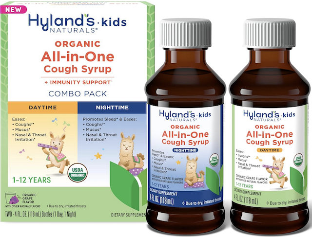 Image of Kids All-in-One Cough Syrup Combo Organic (Day/Night)