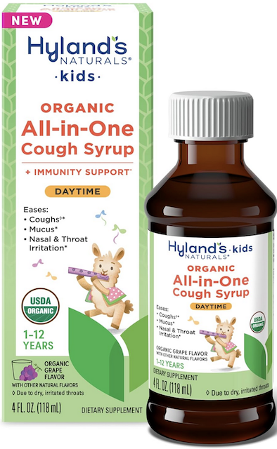 Image of Kids All-in-One Cough Syrup Organic Daytime