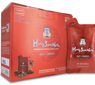 Image of Hong Sam Won Korean Red Ginseng Caffeine-Free Energy Drink (Pouch)