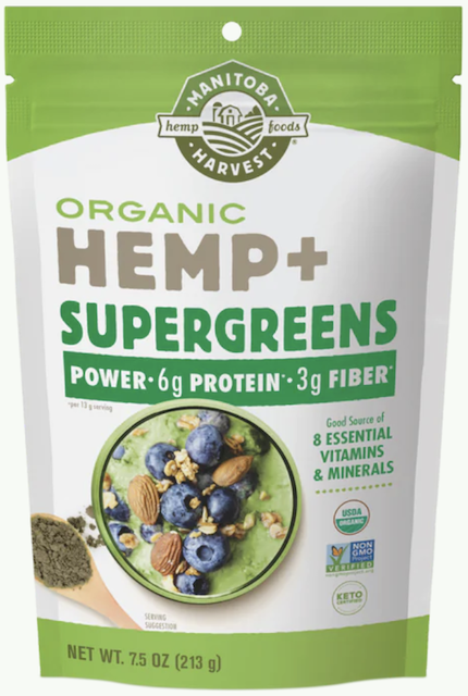 Image of Hemp + Supergreens Powder Organic